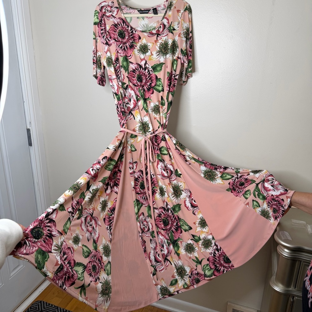 Nina Leonard Pink Floral Maxi Dress - Picture 12 of 14